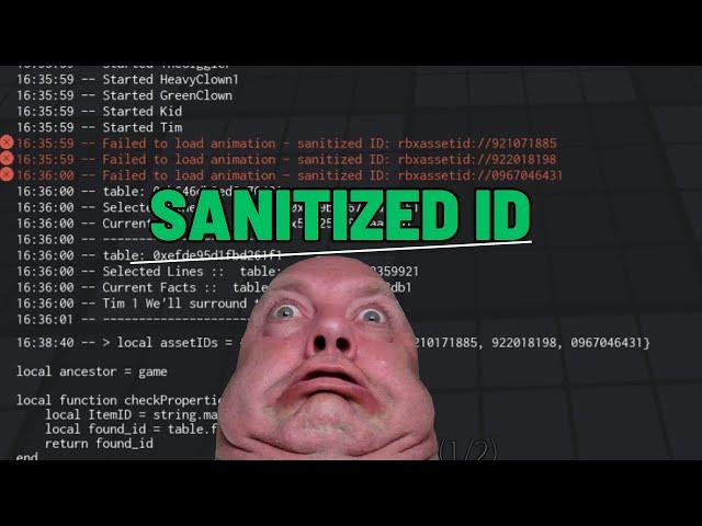 Roblox Failed to load Animation - sanitized ID [Bug fix]