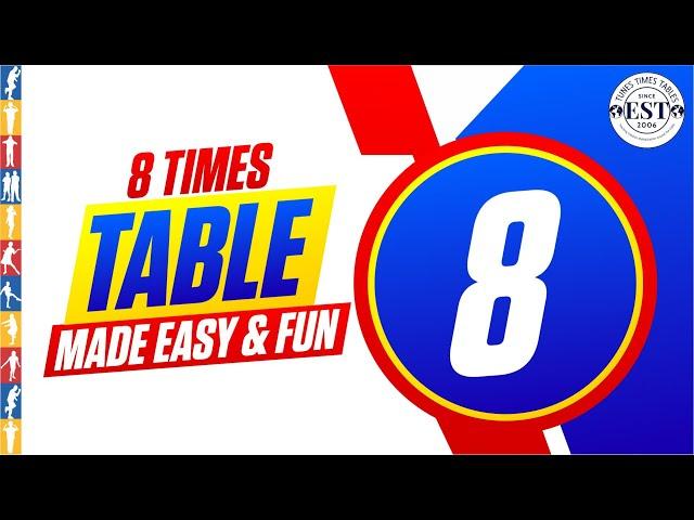 8 Times Table Made Easy & Fun: NK's Musical Maths Skills & Style | TunesTimesTables.com