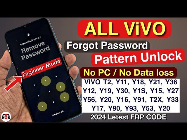 How To Vivo Y12, Y11, Y15, Y16, Y17, Y18, Y19 Ka Lock Kaise Tode By Hard Reset/Forgot Password 2024