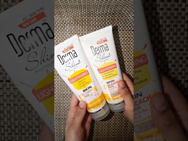 Derma shine bleach Mask Review | Skin Brightening Mask #shorts