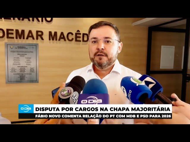 Eleições 2026: Fábio Novo comenta relação do PT com o MDB e PSD 07 03 2025