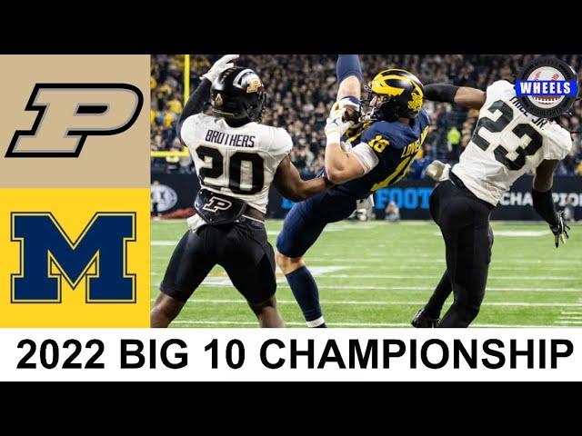 #2 Michigan vs Purdue Highlights | Big 10 Championship Game | 2022 College Football Highlights