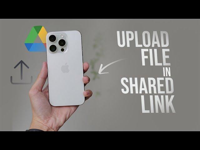 How to Upload File in Shared Google Drive Link (tutorial)