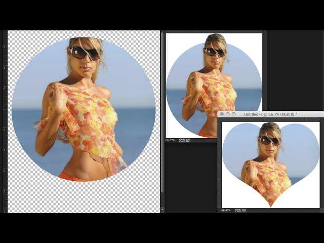 Crop in Advanced Shapes in Adobe Photoshop