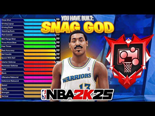 BEST "SNAG GOD" CENTER BUILD in NBA 2K25! 99 REBOUND, CONTACT DUNKS, HOF DEFENSE! BEST BIGMAN BUILD