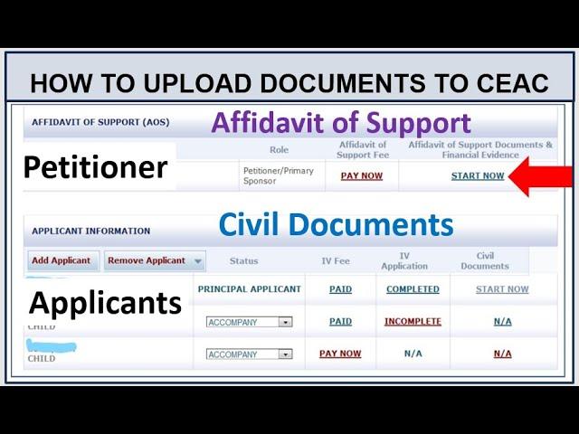 How to Upload Affidavit of Support To NVC (CEAC ||  How to Upload Civil Documents to NVC ( CEAC).