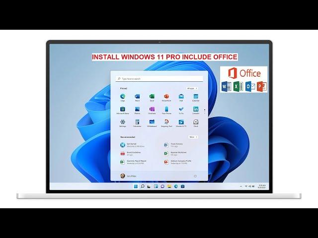 HOW TO INSTALL WINDOWS 11 PRO INLCUDE OFFICE