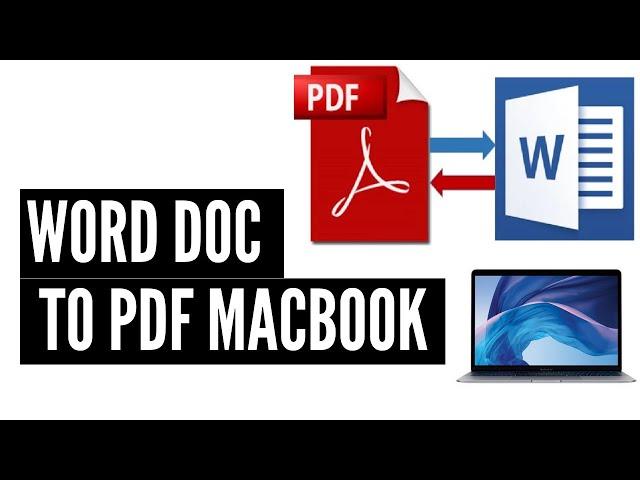 Convert doc to pdf Macbook