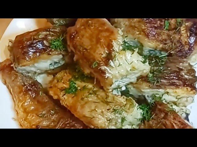 Минтай жареный,очень вкусный.