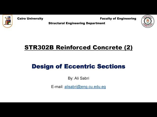 1 - Eccentric Sections - Construction of ID - ECP203-2020