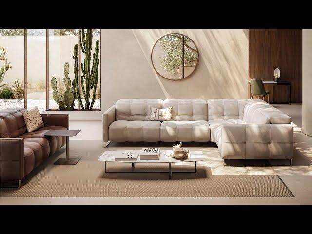 Natuzzi Italia Philo Sectional Sofa designed by Natuzzi Design Center