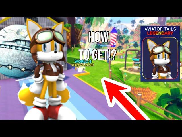 HOW TO GET THE AVIATOR TAILS SKIN IN SONIC SPEED SIMULATOR!? (Confirmed!)