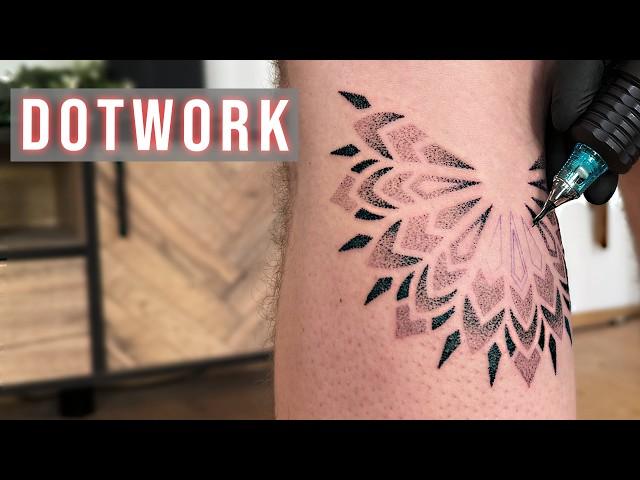 Dotwork Tattoo Tutorial - How to Tattoo for Beginners