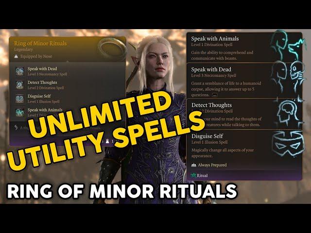 Ring of Minor Rituals - Baldur's Gate 3 Utility Mod