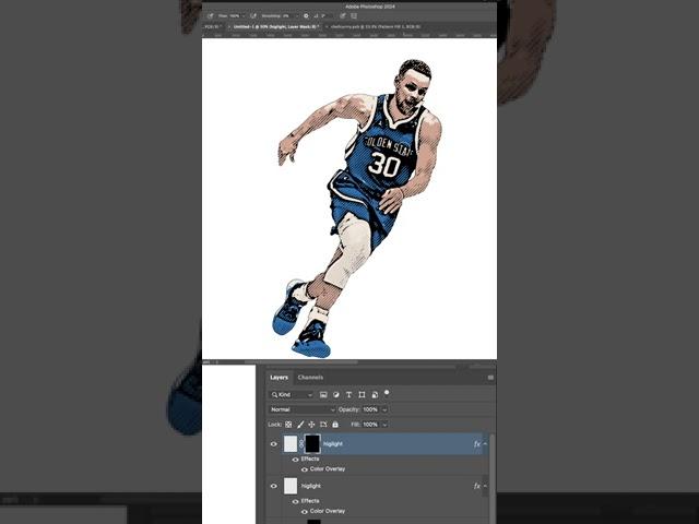 Retro NBA Graphic Tee Design in Photoshop