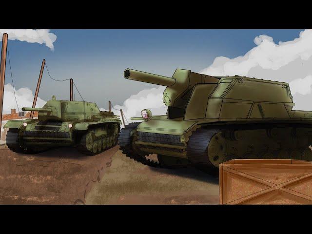 Soviet Stugs, the SG-122 and SU-76i | Cursed by Design