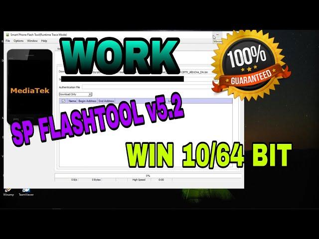 CARA INSTALL SP FLASHTOOL V5.2 DI WIN10/64BIT 100% WORK