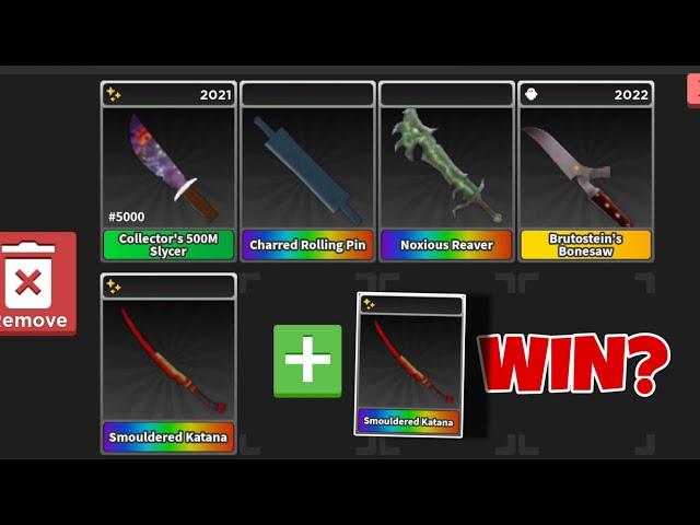 What people offer for Smouldered Katana | Survive the killer