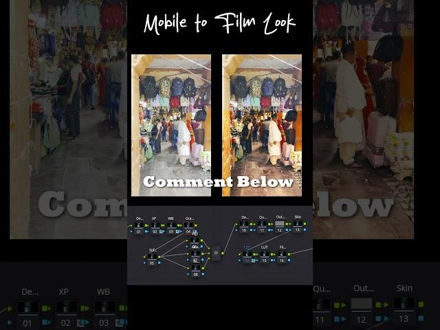 Before vs After: Mobile Color Grading MAGIC! #shorts #colorgrading #filmlook #videoediting