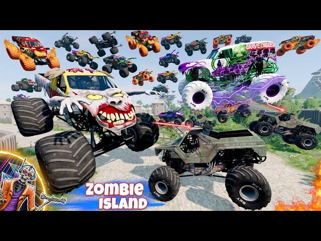 Monster Jam INSANE Zombie Island Adventure #23 | Racing, Freestyle, and High Speed Jumps