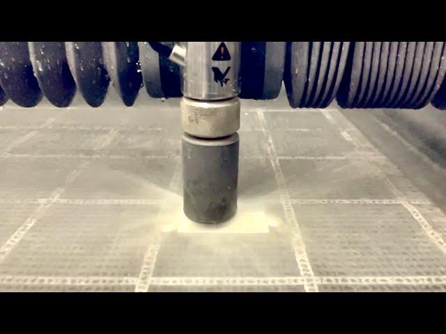 Cutting through Copper and Aluminum with a Water Jet Cutter | Abrasive Waterjet Cutting explained