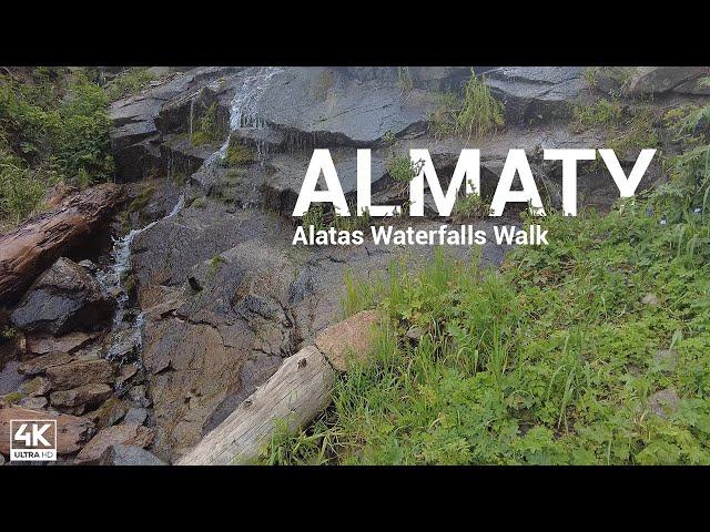 Alatas Waterfall 4k Walk, Almaty, Kazakhstan