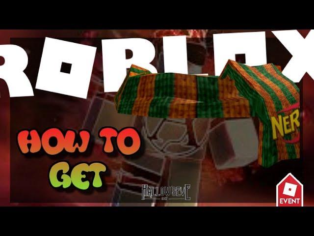 How To Get Nerf Zombie Stirke Scarf |Roblox Azure Mines| Hallows Eve 2017[EVENT]