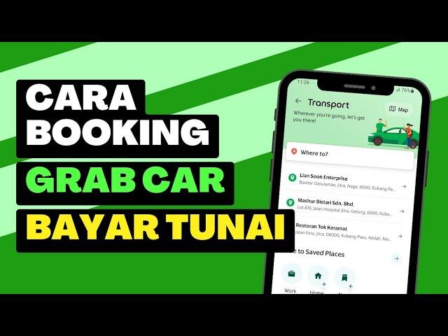 Cara Booking Grab Car Bayar Secara Tunai (Cash)