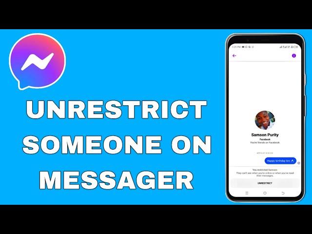 How to Unrestrict Someone on Messenger (2024)