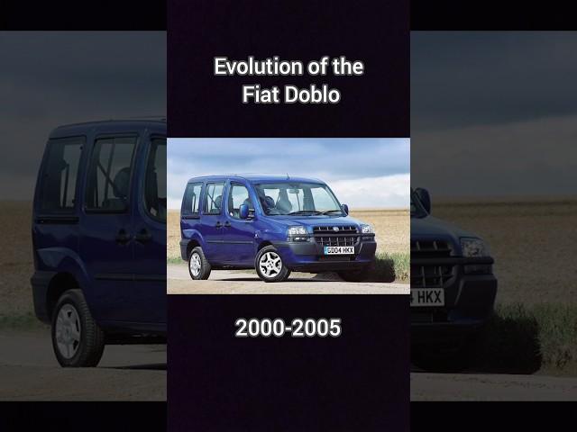 Evolution of the  Fiat Doblo