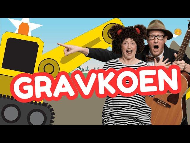 Gravkoen kommer og graver - sjov sang med masser af fagter | Popsi og Krelle