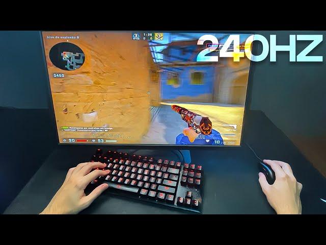 Assim é a sensação de jogar a 240hz - CS:GO POV