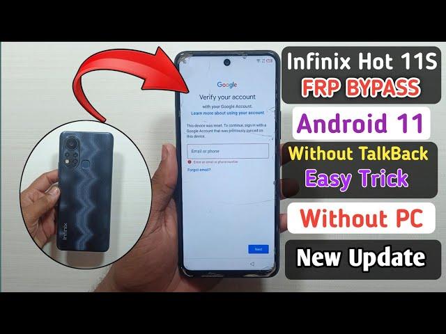 Infinix Hot 11S (X6812) Frp Bypass Android 11 | Infinix X6812 Google Account Bypass Without PC