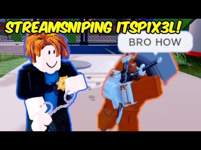 TROLLING @ItsP1X3L LIVE on STREAM... | Roblox Jailbreak