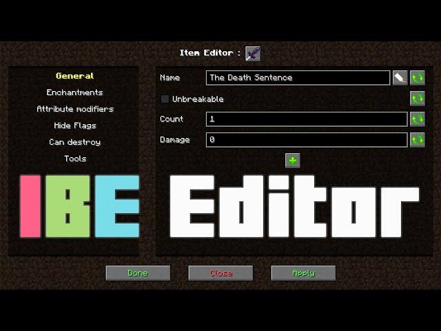 Minecraft IBE Editor Mod Showcase. Make Crazy Weapons and Items - Voidatron