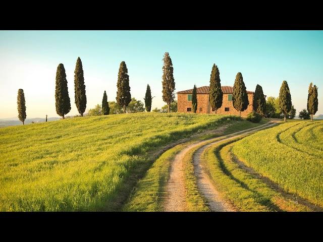 Countryside Nature Ambient Music White Noise | Italian Landscape | ASMR for Study Relax Sleep Focus