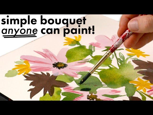 Fall Inspired Floral Watercolor Painting Tutorial