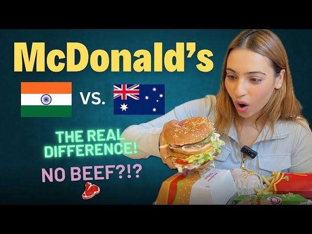 McDonald's in INDIA vs AUSTRALIA THE REAL DIFFERENCE!!