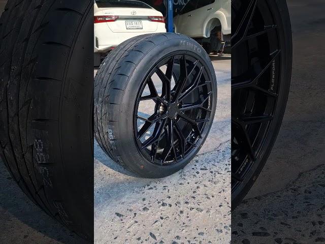 Lenso Venom VNA LITETECH+18X8.5 ET15 ยาง 225/45ZR18 Kinto Forza001 #lenso #venomvna #gurutaiya