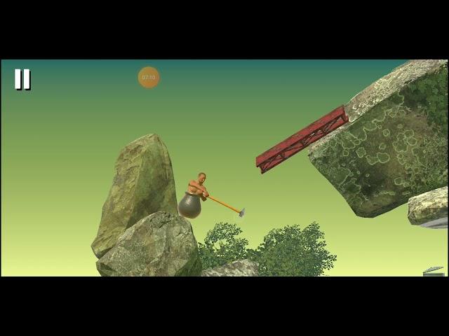 прохождение Getting over it на телефоне #1 фонари