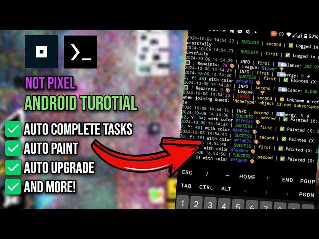 Not Pixel Automation Script - Android (TERMUX) Tutorial - Auto Paint, Auto Upgrade ETC