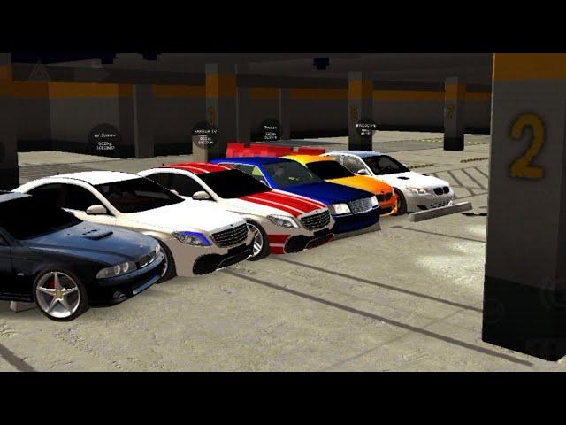 Mercedes & BMW in Car parking multiplayer