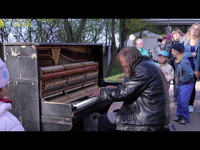 Man plays piano in street, people were shocked | Сomposer Kyrylo Kostukovskyï - Teen Power. Ukraine