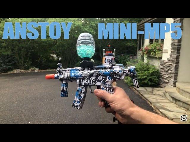 ANSTOY Mini-MP5 Gel Ball Blaster (7-8mm) Demo with FPS Test - Contest link in Desc