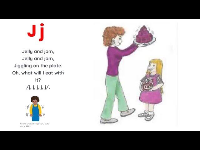 Jolly phonic songs| Letter Jj sound | jelly and jam