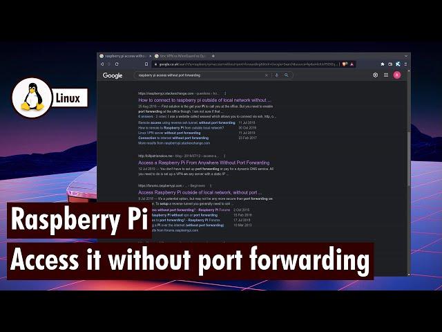 Access Raspberry Pi without port forwarding