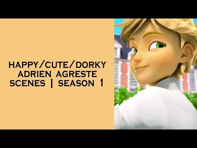 happy/cute/dorky adrien agreste scenes (s1) miraculous ladybug