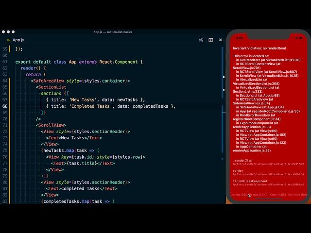 How to Use the SectionList Component - React Native Basics
