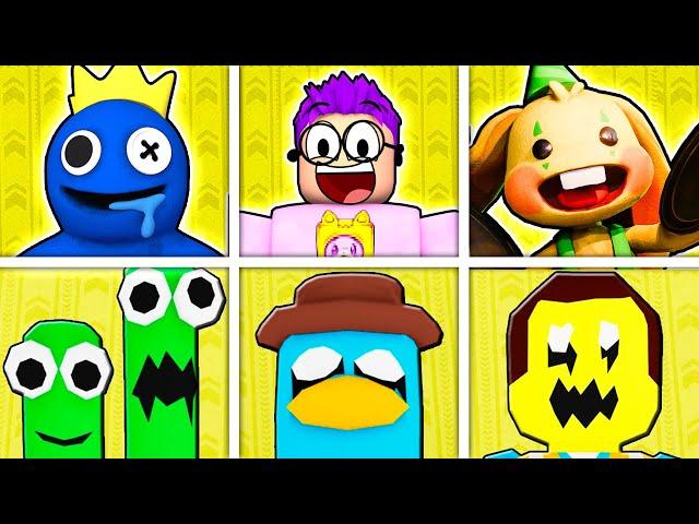 UNLOCKING *CUPHEAD RAINBOW FRIENDS* In ROBLOX ESCAPE BACKROOMS MORPHS! (ALL NEW MORPHS UNLOCKED!)