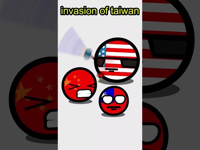 China bully taiwan #countryballs #shorts